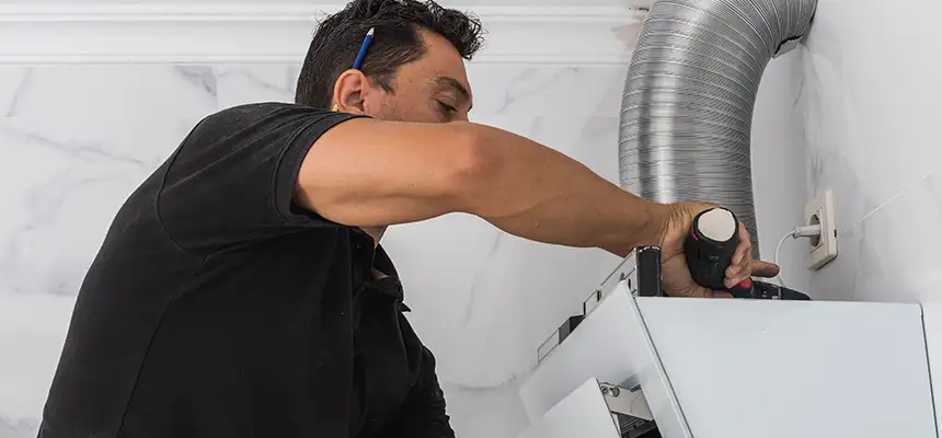 Precision In-wall Dryer Vent Cleaning & Rerouting Corrections in Aldine, TX